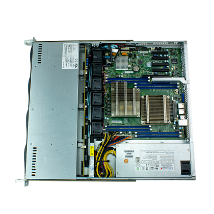 Сервер Supermicro SYS-6018R CSE-813 noCPU X10DRL-i 8хDDR4 softRaid IPMI 1х480W PSU Ethernet 2х1Gb/s 4х3,5" BPN SAS815TQ FCLGA2011-3 (4)