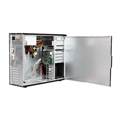 Сервер Supermicro SYS-7046A CSE-733 noCPU X8DTU-F 12хDDR3 softRaid IPMI 1х500W PSU Ethernet 2х1Gb/s 4х3,5" BPN SAS743TQ FCLGA1366 (5)